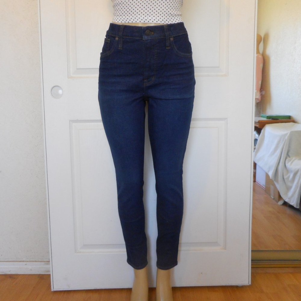 🌸SOLD🌸 New MADEWELL JEANS Size 30 Dark Mid Rise Skinny Denim - Picture 2 of 13